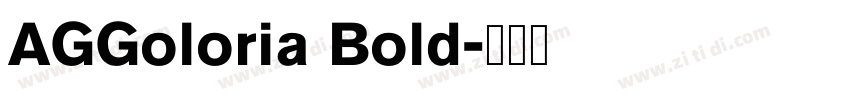 AGGoloria Bold字体转换
